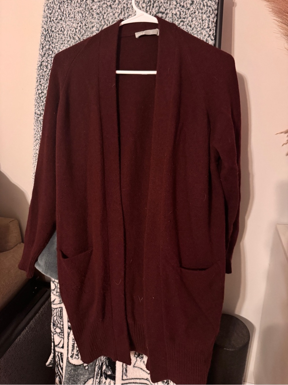 Vince Maroon Cardigan